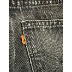 Vintage Levis 550 Relaxed Fit Orange Tab Black Acid Wash Jeans Made in USA 31x32
